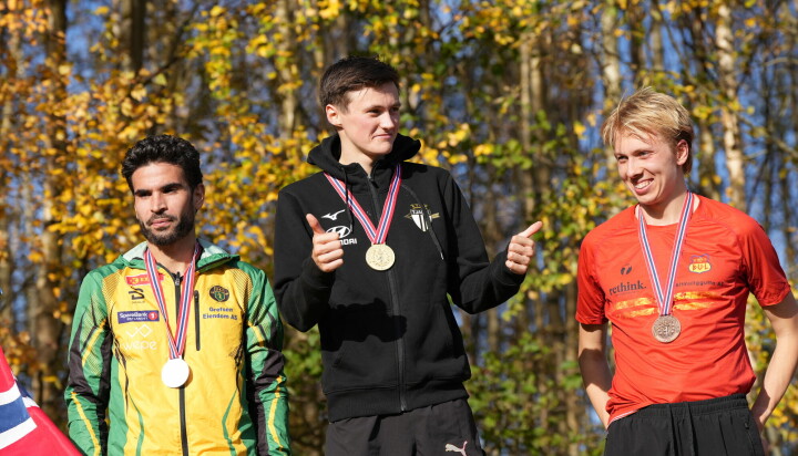 Premiepallen: Jacob Boutera, MagnusTuv Myhre og Vetle Solbakken.