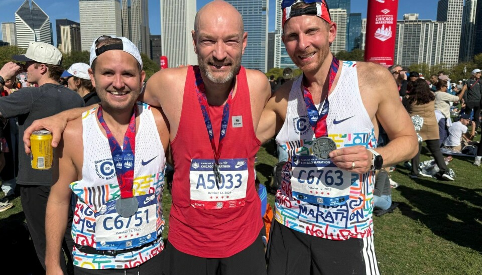 Fornøyd trio: Jann Post i midten, Fredrik Gromsrud til venstre og Tore Gilje Jacobsen til høyre. Fornøyd trio: Jann Post i midten, Fredrik Gromsrud til venstre og Tore Gilje Jacobsen til høyre.