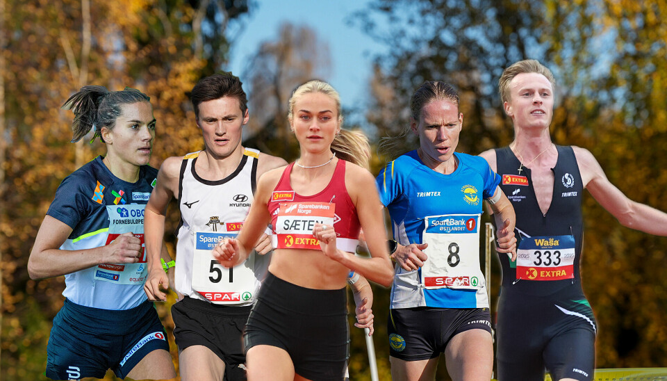 Blir det noen av disse som vinner Hytteplanmila i år?: Heidi Weng, Magnus Tyv Myhre, Amalie Sæten, Hanne Mjøen Maridal og Narve Gilje Nordås.