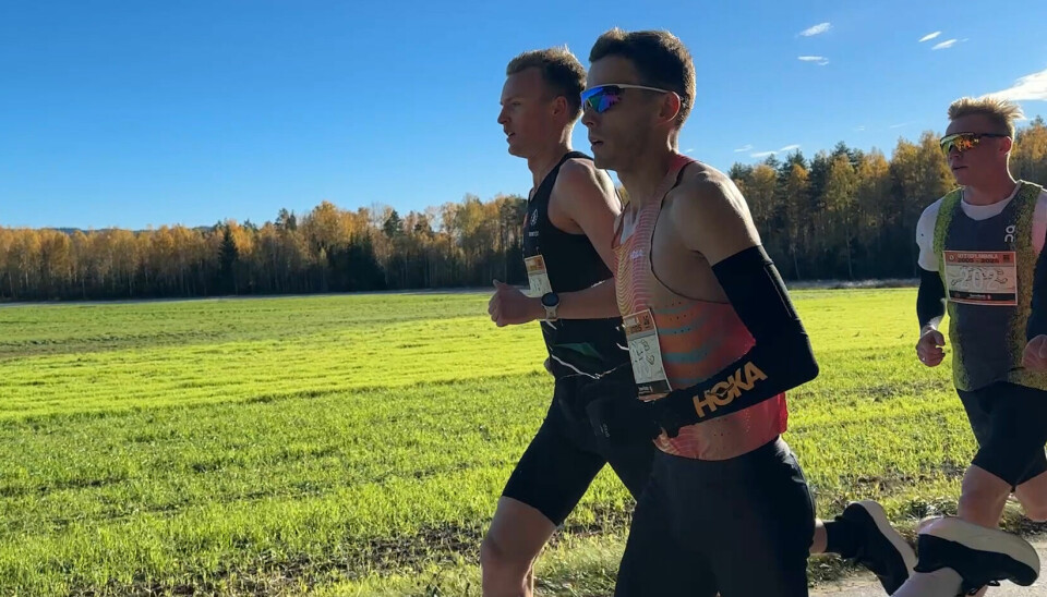Jose Carlos Pinto og Narve Gilje Nordås i føringen etter et par kilometer. Jose Carlos Pinto og Narve Gilje Nordås i føringen etter et par kilometer.