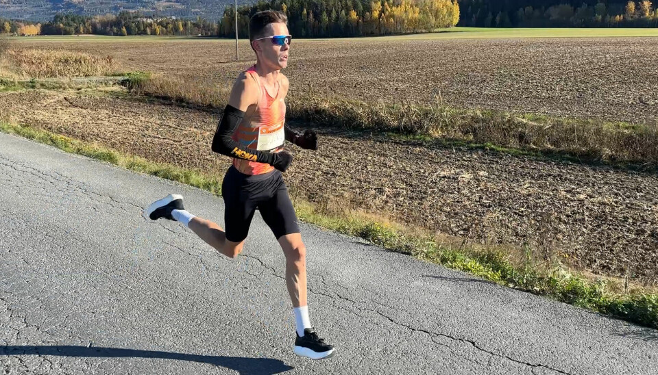 Pinto løp lett og ledig i front, men synes andre halvdel var tung. Pinto løp lett og ledig i front, men synes andre halvdel var tung.