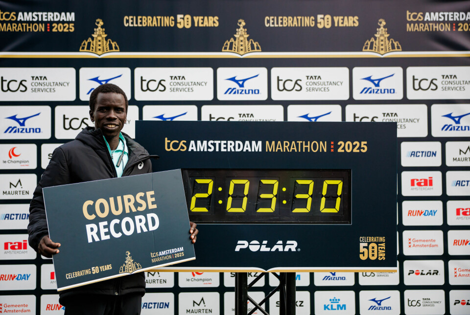 Geofry Kipchumbas nye løyerekord i Amsterdam Marathon 2025. amsterdam marathon