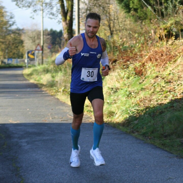 Tor-Aanen Kallekleiv tok en klar maratonseier. Tor-Aanen Kallekleiv tok en klar maratonseier.