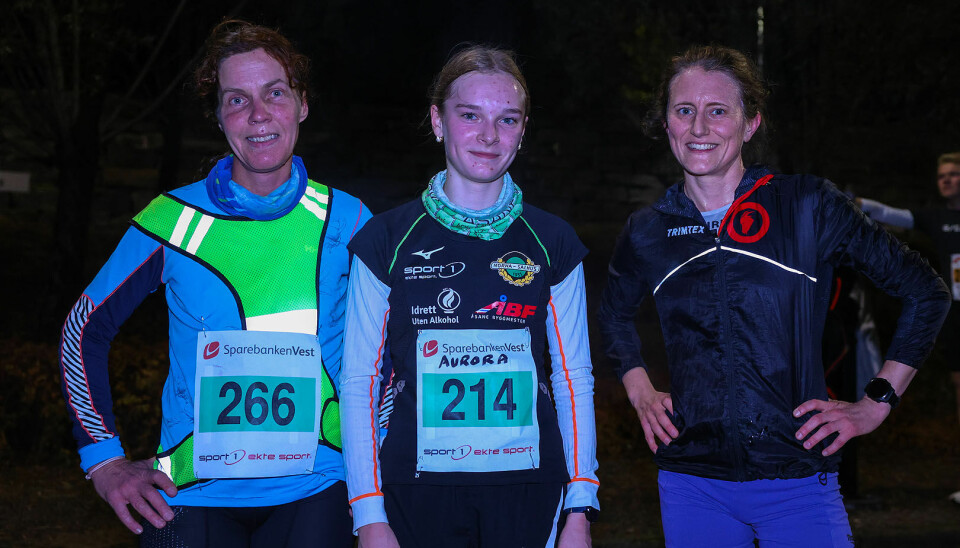 De tre beste kvinner: Grethe Jørgensen, Aurora Veen Torkildsen, Kristin Madsen Klokkeide