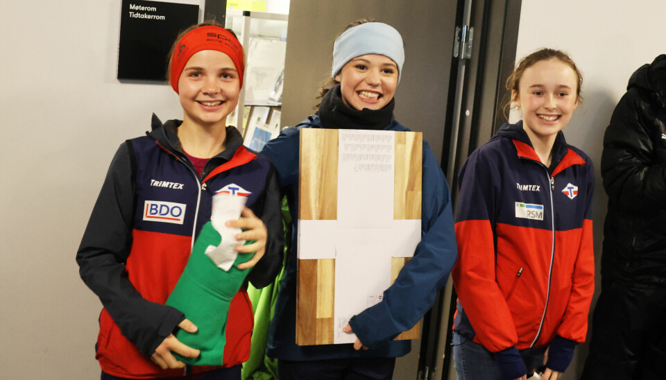 De tre beste i Lokal damer (Foto: Bjørn Hauge)