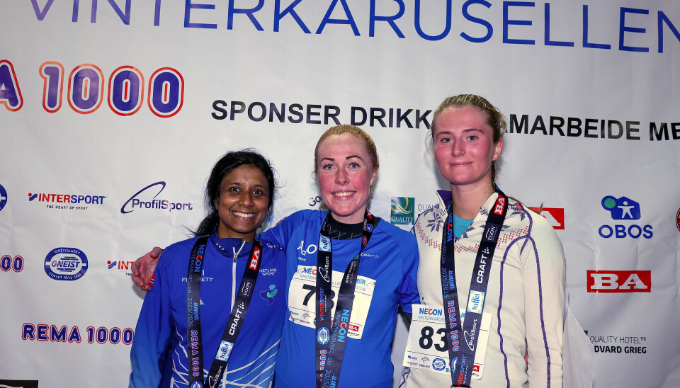Tre beste kvinner 5 km: Katrine Hillestad, Eli Anne Dvergsdal, Hedvig Holler Deisz.