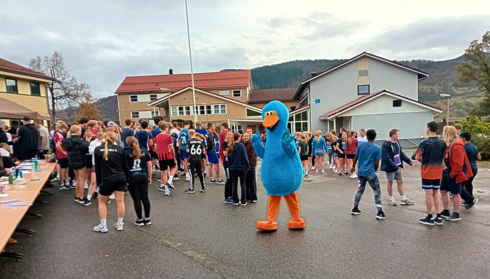 Misjonsløp på Lundeneset VGS.