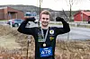 Stian Mikalsen fra Vadsø turnforening viste hvem som var sterkest på 5 km.