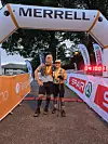 Fantastisk opplevelse: Stine og løpekompisen Øyvind Nilsen hadde en fantastisk opplevelse da de løp Oslo Bergen Trail i juli. (Foto: privat)