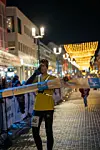 Maratonvinner: Lasse Aleksander Finstad løper inn til seier på maraton, og ny løyperekord.
