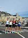 Noen av de norske løperne som var på plass i Monaco.