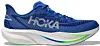 Blå Hoka Mach 7 løpesko i profil mot hvit bakgrunn.