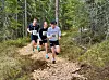 Eirik Ellefsrud Sørumshagen (nr. 58) og Thor Leithe (nr. 56) begge fra Moen SK, fulgte hverandre tett i 5 km.
