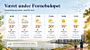 Værmeldingen for Fornebuløpet, dagen før dagen.