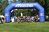 Fra starten av kort løype for voksne 4 km med start klokken 17.30