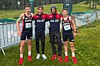 Den norske laget i MU20 som ble nr. fem i lagkonkurransen i fredag (fra v.): Kristian Skjeflo Unhjem, Aron Rodal Haugen,  Jonas Iversen Lilleskare og Bjørnar Skjeflo Unhjem.