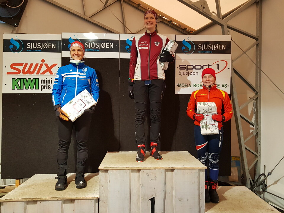 De tre beste i D17- lørdag var Anna Ulvensøen, Nydalens SK, Magdalena Olsson, IFK Mora OK og Idunn Strand, IL BUL-Tromsø Orientering.