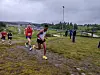 Elite herrer på vei ut av startområdet.