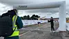 Fredrik Sandvik flyr i mål til seier på 5 km.