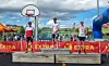 De tre beste menn i årets skogshalvmaraton: Espen Røistad i midten, Michael Brian Watts til venstre og Henrik Lindland til høyre.