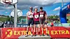 De tre beste i dameklassen på årets skogshalvmaraton. I midten står Maria Wallin. Til venstre er Ane Korsvold, mens Maria Venås står til høyre.