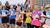 Silje Eklund (til høyre) var spent før start men taklet kaloripresset på hjemmbane og vant dameklassen...