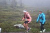 Birken Fjellmaraton: Kristin Isachsen (fremst) i tåka på Sjursjøen under Birkebeinerløpet i juni 2026.