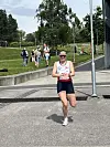 Eira Rapp pyntet på løyperekorden til tross for en del vind i den åpne løypa langs Glomma.