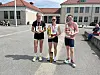 Topp tre kvinner på 10 km (fra v.): Christine Nystuen Jahr, Eira Rapp og Anna-Lena Keute.