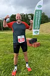 Thomas R. Stordalen  var et særledes glad gutt etter mobilsering i 63,3 km til soleklar pers og pallplassen i klasse M45-49 år.