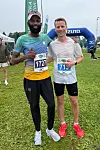 Oskar Andreassen (713)  vant halvmaraton foran Hamse Looyar.