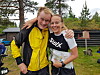 Fornøyde Raufoss-løpere i Furnes: Hans A.Tingvold vant H 1,5 km, og Eirin Lodgaard vant D 4,5 km.