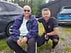 Løpsgeneral og løypegegger Ragnar Høsøien sammen med Kenneth Bilstad som var klart raskest på 4,5 km.