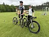 Vinnere av Osensjøen rundt gravel: Filip Møller Nordal, Nanset IF Sykkel  og Eline Bjørmark, Drammen.