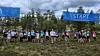 Fellesstarten på 5 km for både mosjonsklassen og konkurranseklasen for ungdom telte akkurta 50 løpere.