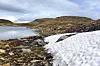 Snøen lå fortsatt på sine steder i 13-1400 meters høyde.