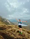 Fjelløping: Benedicte Michelsen er glad i å løpe i fjellet. Her fra en treningstur sammen med samboer Håkon Thue Hanssen.