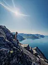 Utsikt: Løping i fjellet gir Benedicte Michelsen mange gode opplevelser.