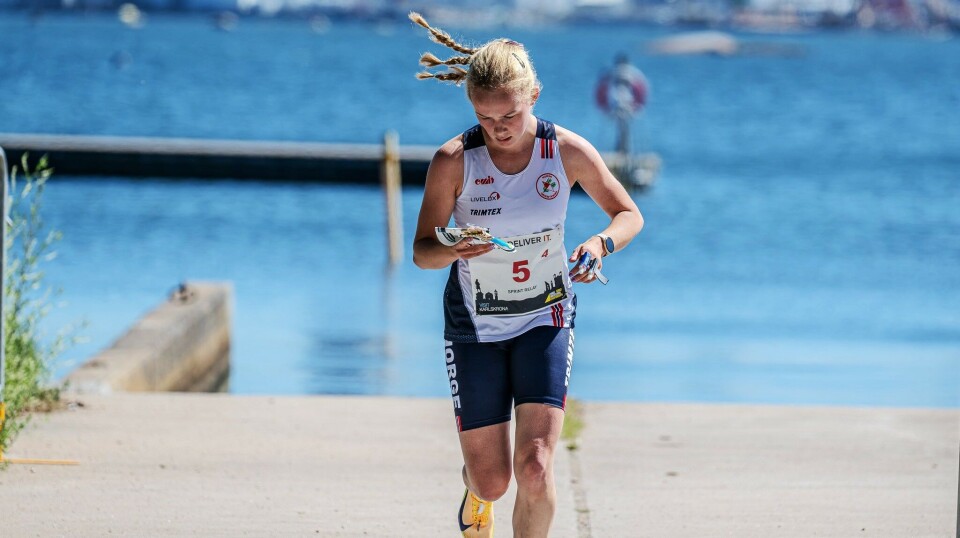 Elise Renard løp siste etappe og Norge inn til 7. plass.