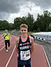 Martin Sølvberg Tjelle ble nummer to bak Magnus Øyen under nordisk mesterskap for ungdom i Finland.