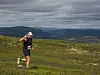 Inge i fint driv ned fra Skjervungfjellet på sin 16 km.