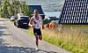 Vinneren Carsten Cleve-Hansen, avbildet etter 2,5 km.