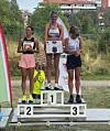 Ingrid Helen Nyhus sørget for norsk seier i Slussprovets kvinneklasse. Jessica Bengtsson (t.v.) ble nummer to og Sofie Ekvall ble nummer tre.