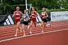 Tetkvartetten på første halvdel av løpet med Madeleine Holum Wanvik i front fra start.