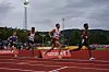 Tedros Gebretensai Haile viste seg fram helt framme ved et par anledninger. Her blir han fulgt av Tore Akerlie, Sennay Fissehatsion og Petter Johansen.