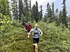 Stine Bjørnø Svensen like etter start på 53-kilometeren.