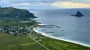 NORDNORSK PERLE: Bleik sett fra fjellet Røyken, som ligger mellom Bleik og Andenes.