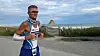 Terje Strandness langs stranda i Bleik.