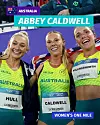 Australske løpere har bitt usedvanlig godt ifra seg på mellom- og langdistanse i Samveldelekene. På mile-løpet gjorde denne trioen rent bord med Abbey Caldwell som gullvinner.