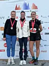Pallen 50 kvinner: 1. Mari Fosse Vaksdal 2. Mari Lien 3. Sissel Leirvik.